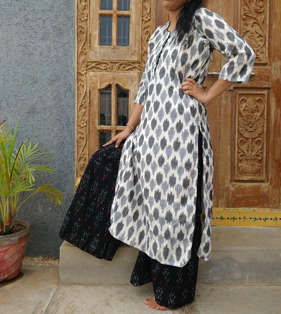 Ladies Kurti With Palazzo Set Printed Blue in Delhi at best price by LW  Kurtis & Palazzo - Justdial